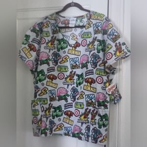 Marvel Superhero Red and Green Top